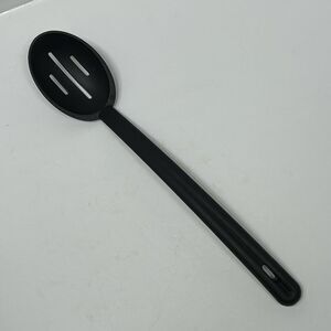 Tupperware Slotted Spoon 1/4 Cup #4690 E Series Long Black